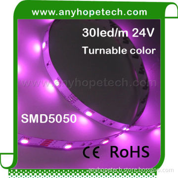 Bottom price high quality indoor 150LEDs DC24V rgb leds tape 5050